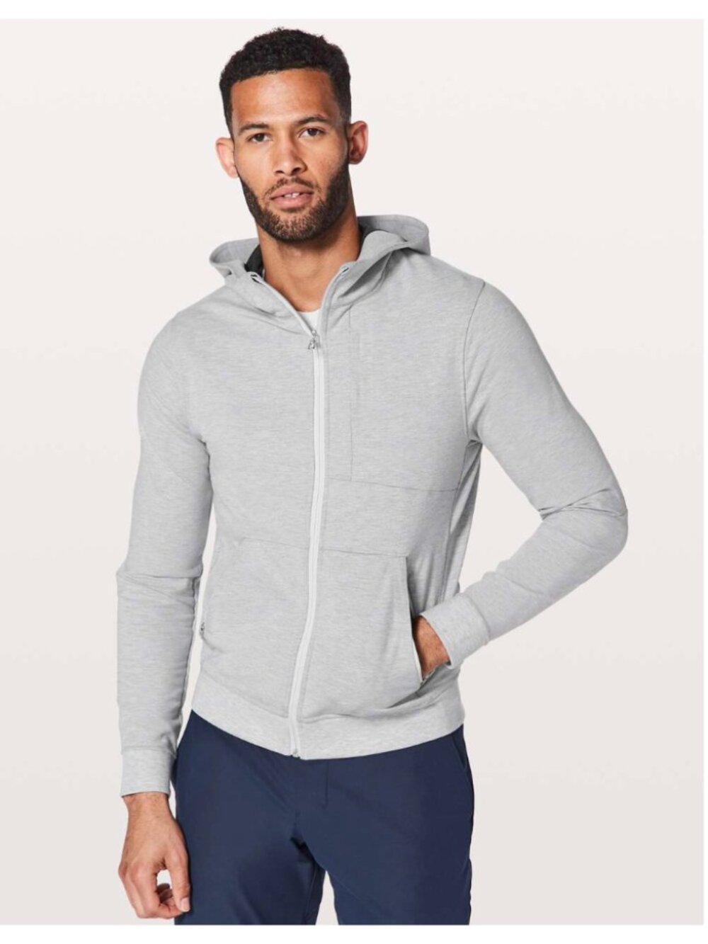 Lululemon City Sweat Zip Hoodie Heathered Ultra Light Grey